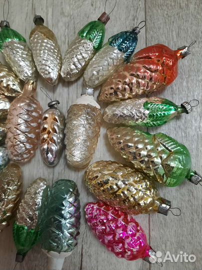 Елочные игрушки СССР шишки лот