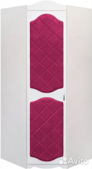 Детский угловой шкаф с мягкими фасадом Иллюзия