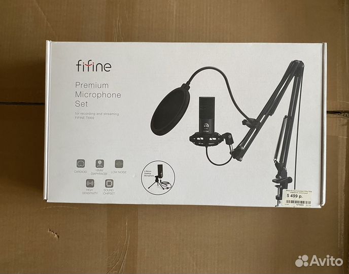 Микрофон Fifine T669 черный