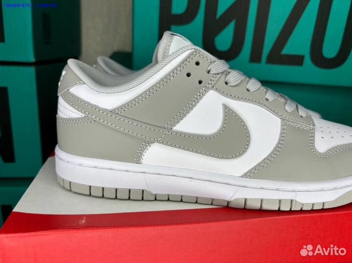 Кроссовки Nike Dunk Low Grey Fog Poizon оригинал