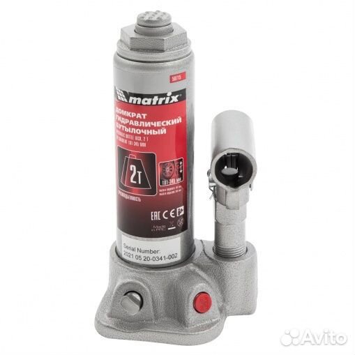 Домкрат бутылочный гидравлический 2 т 181-345мм 