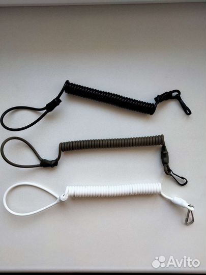 Страховочный трос спиральный кевларовый