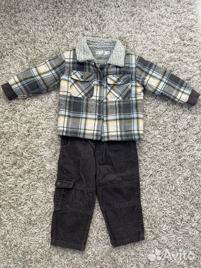 Джинсы, джинсовый комбинезон, костюм, р.86