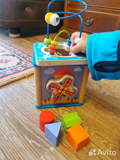 Бизиборд сортер деревянный