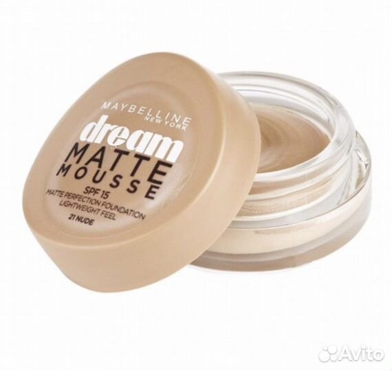 Maybelline мус,тональный крем основа тон 02