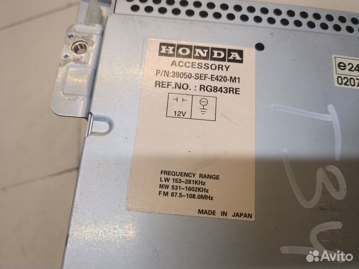 Магнитола Honda Accord 7, 2004