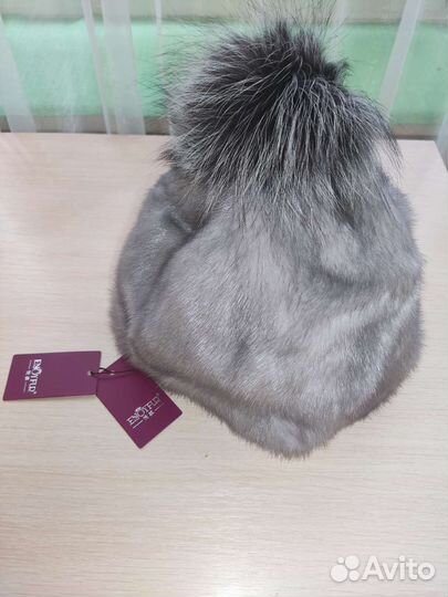 Шапка из норки новая
