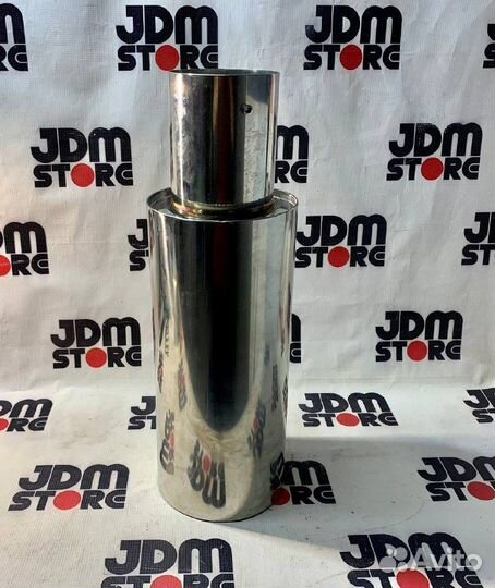 Бочка выхлопная прямоточная 100мм по мотивам Apexi