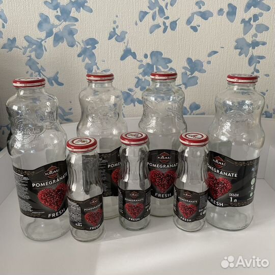 Красивые стеклянные бутылки