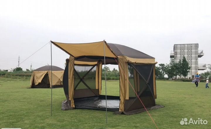 Шатер полуавтоматический шестиугольный mimir 2905