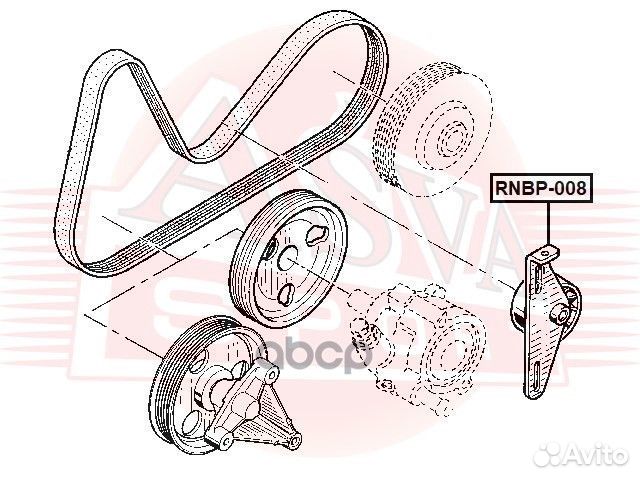 Ролик натяжной rnbp008 asva