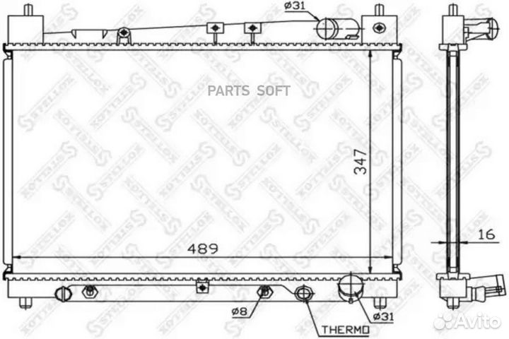 Радиатор Toyota Echo 1.3 1.5 98 1025151SX