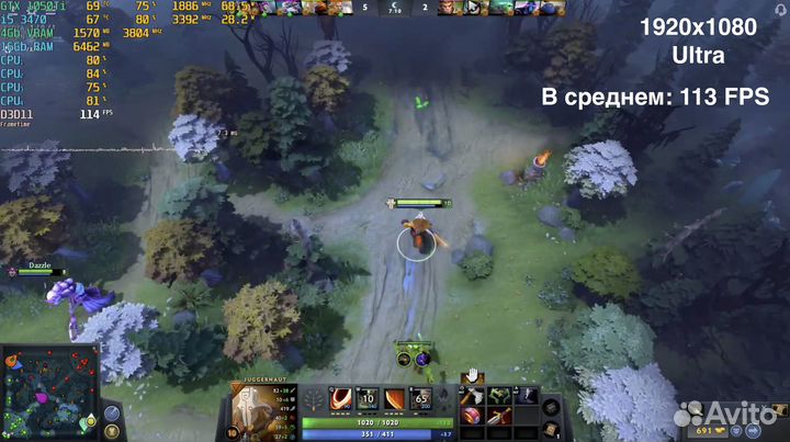 Игровой компьютер (i5, GTX 1050ti 4 гб) №3503