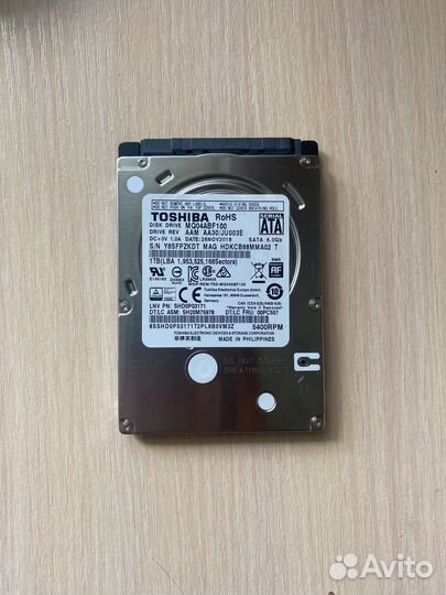 Жесткий диск для ноутбука