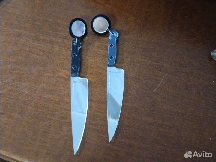 Сережки ножи
