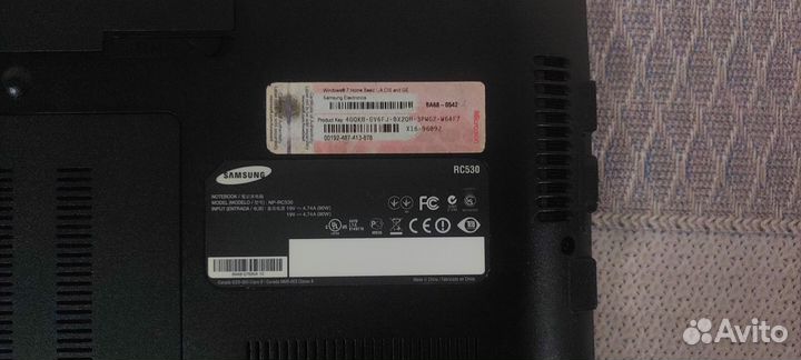 Продаю ноутбук Samsung rc 530