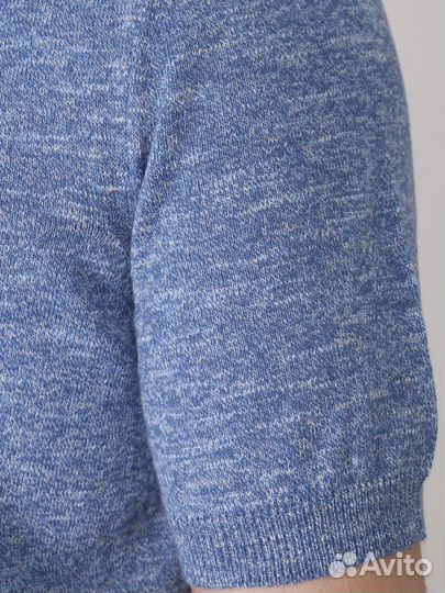 Футболка из хлопка и льна Canali