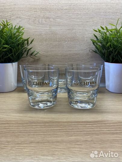Бокалы Chivas с граненым дном