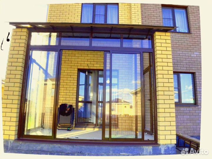 Веранда балкон терраса крыльцо остекление