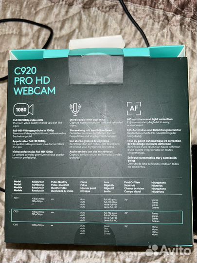 Веб-камера Logitech C920 PRO HD Webcam
