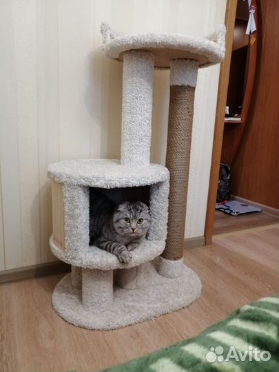 Домик для кошки, когтеточка. Дворец кошачий