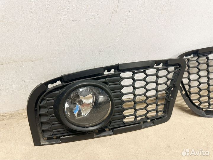 Решетки бампера bmw f10 с туманками