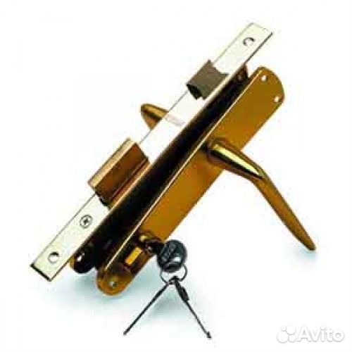 Замок врезной escur LH 901.40/3 6085 B (зол.)