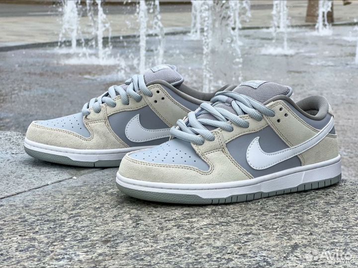 Nike Sb Dunk Low Summit white wolf grey женские