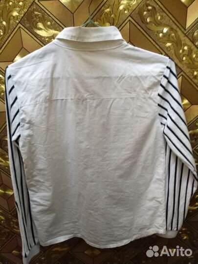 Джинсовая тонкая рубашка