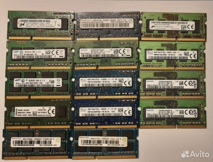 Оперативная память 2,4,8 GB DDR2,DDR3,DDR4
