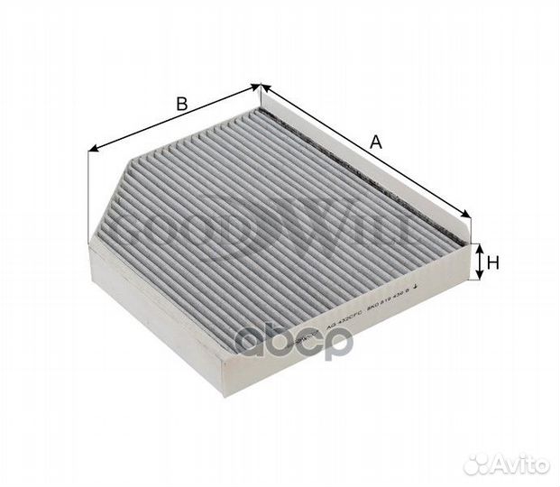 Фильтр салона угольный 0 AG432CFC Goodwill