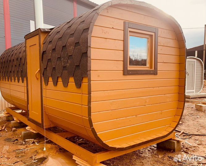 Баня-бочка квадро в наличии