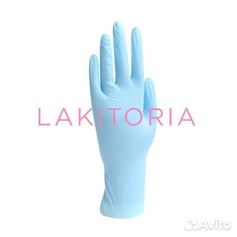 Перчатки nitrile 100 шт blue S