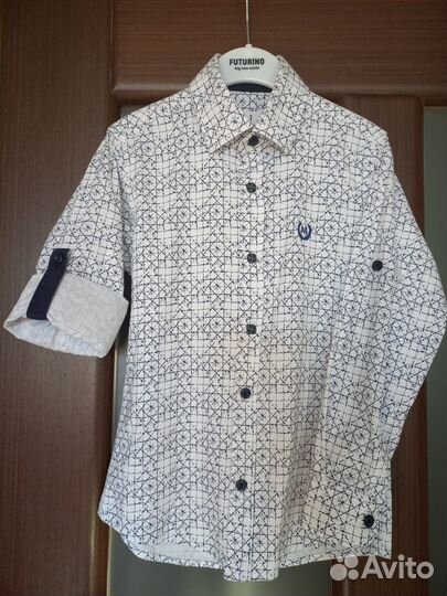 Рубашка на утренники, в школу, рост 116-122