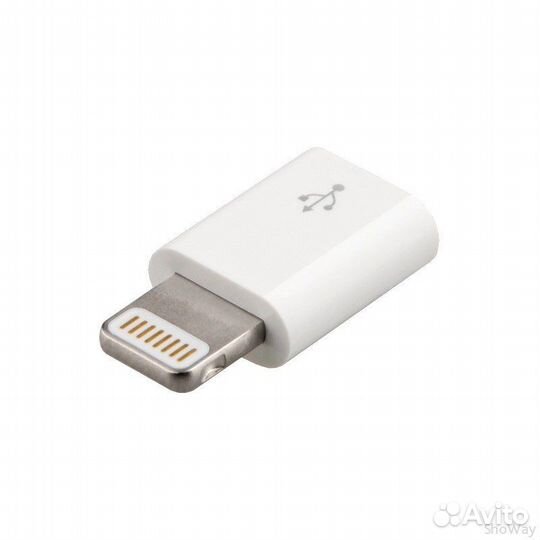 Переходник microUSB на Apple Lightning