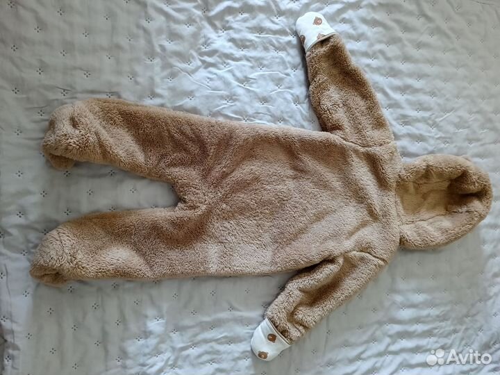 Комбинезон плюшевый для мальчика размер 80