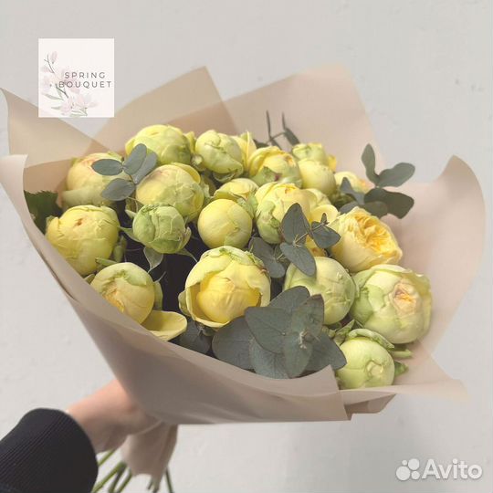 Букет цветов Пионовидная роза Гортензия Матиолла