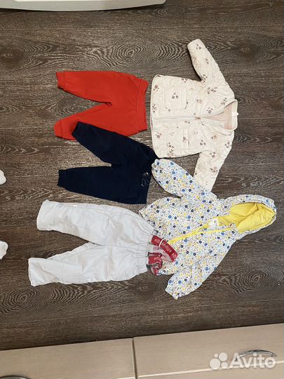 Вещи на девочку пакетом (рост 86), для двойни