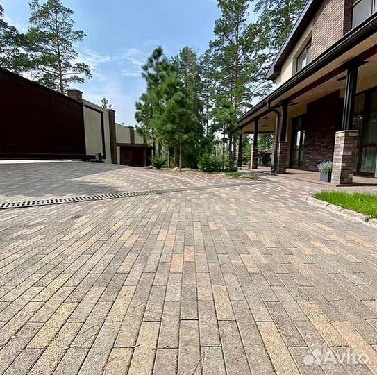 Тротуарная плитка паркет