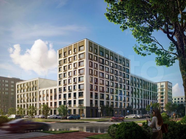 1-к. квартира, 43 м², 2/9 эт.