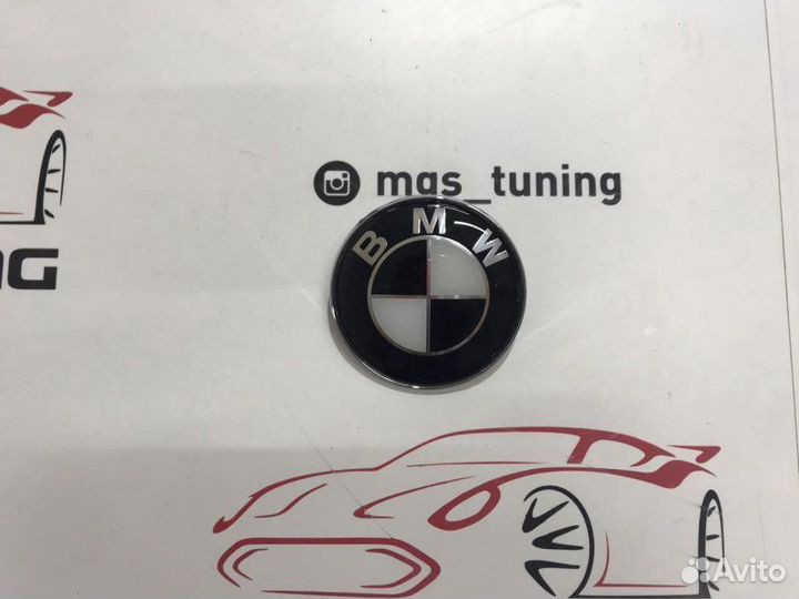 Заглушка в капот/багажник BMW Black 8.2мм