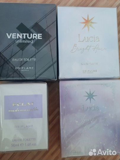 Туалетная вода женская и мужская oriflame