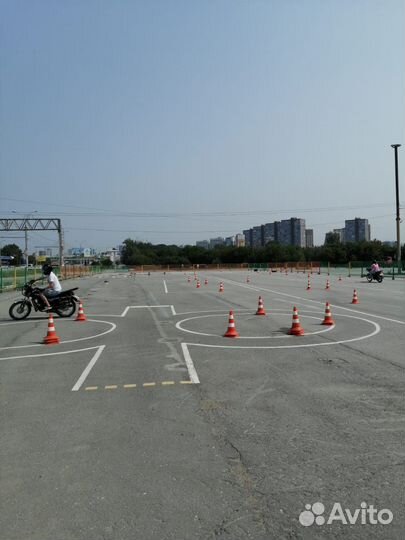 Обучение на мотоцикле