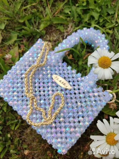 Сумка из акриловых бусин