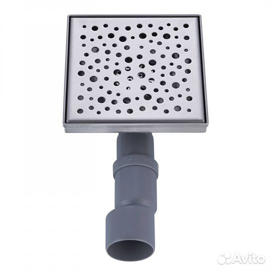Душевой трап с решеткой 15х15 см сатин fashun A41