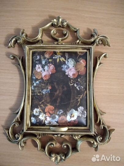 Винтажная картина. Шелкография. Италия