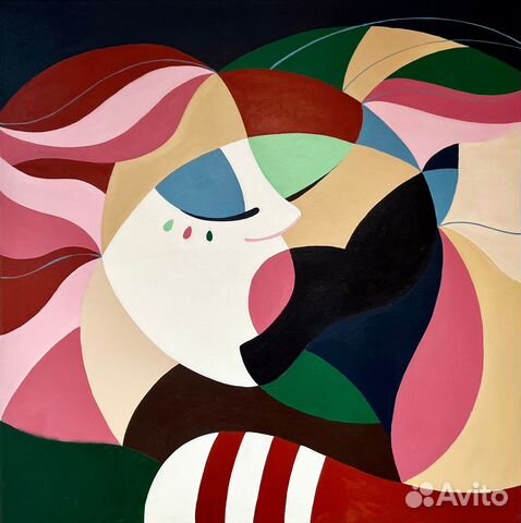 Стильная Абстракция для дома маслом на холсте