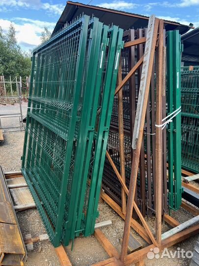 Распашные ворота под ключ на проем 4000