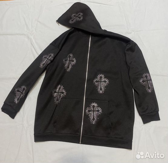 Зип худи с крестами