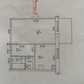 1-к. квартира, 34,5 м², 3/5 эт.